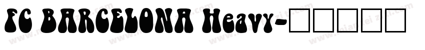 FC BARCELONA Heavy字体转换